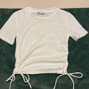 Zara Fitted White Top